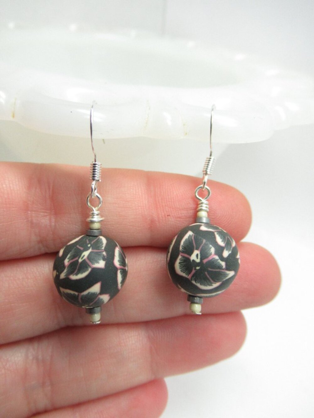 Floral Clay earrings